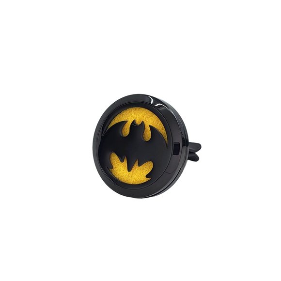 Batman Black Stainless Steel Car Diffuser with Essential Oil - Picture 1 of 3